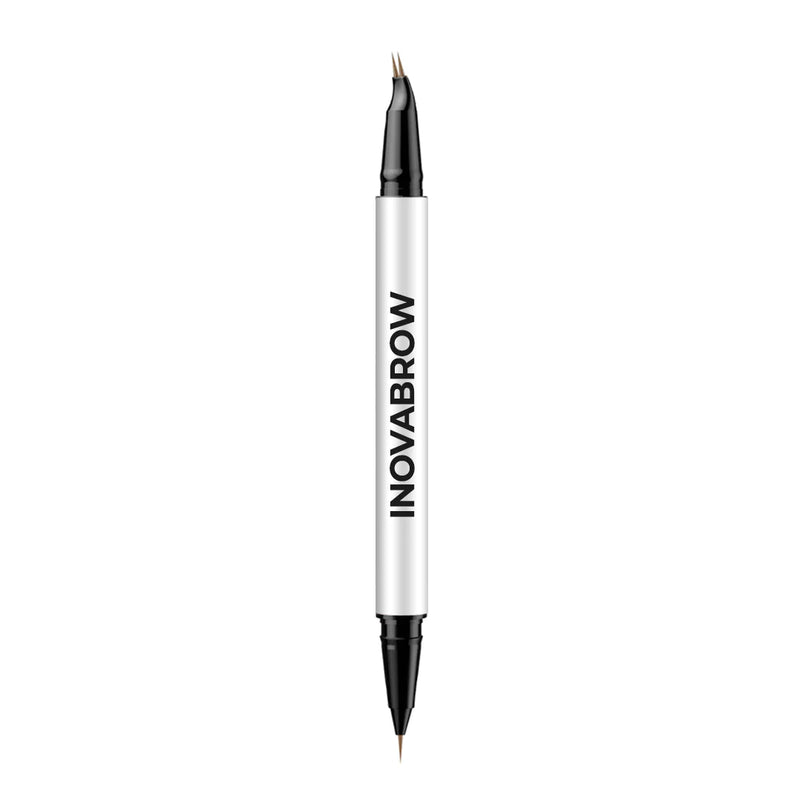 InovaBrow – Caneta de Sobrancelha 2 em 1 Que Recria o Efeito Microblading em Segundos e Sem Dor